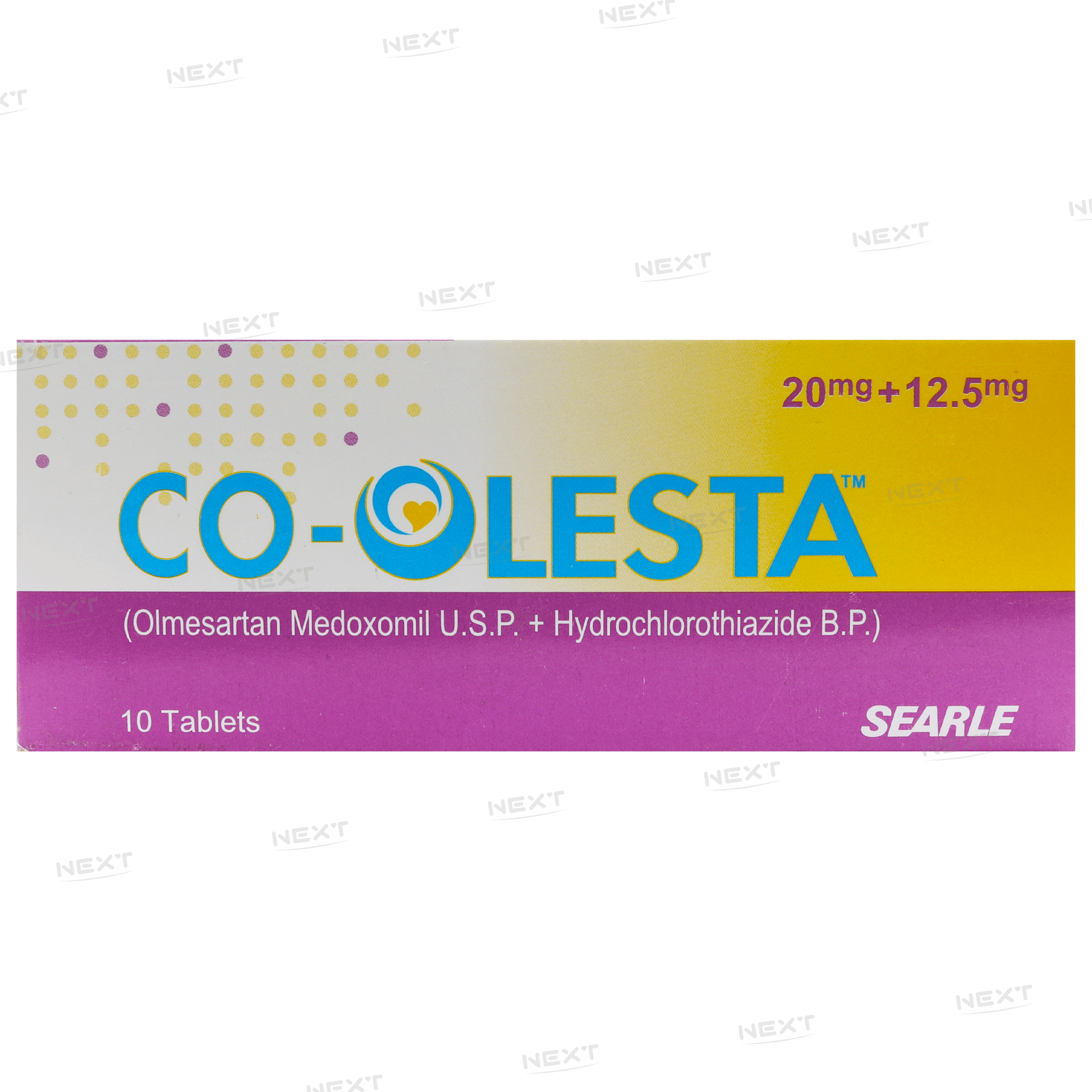 Co-Olesta Tab 20mg/12.5mg 10's