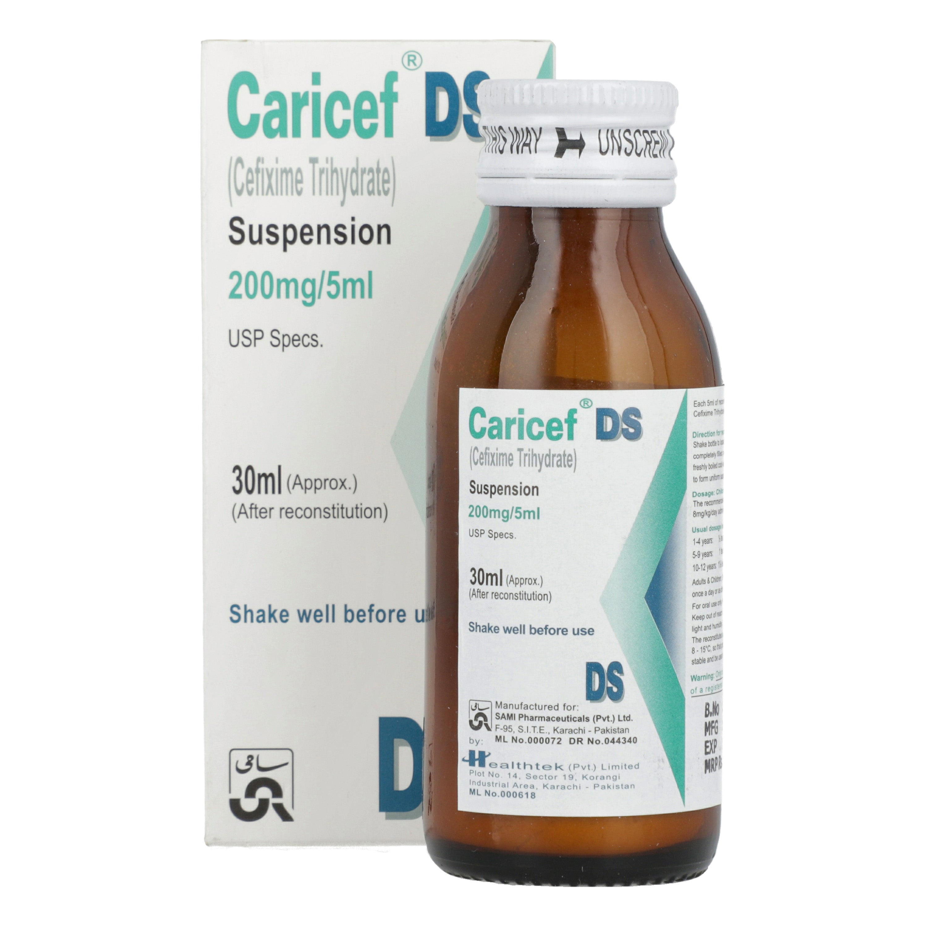 Caricef DS Susp 200mg/5ml 30ml — image 5 of 5