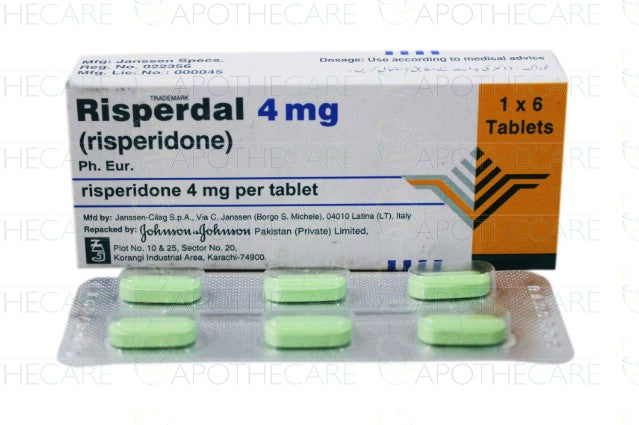 Risperdal Tab 4mg 6's
