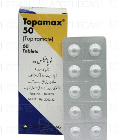Topamax Tab 50mg 60's