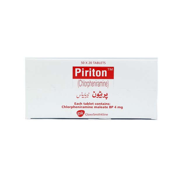 CHLORPHENIRAMINE Tab 4mg 1000's