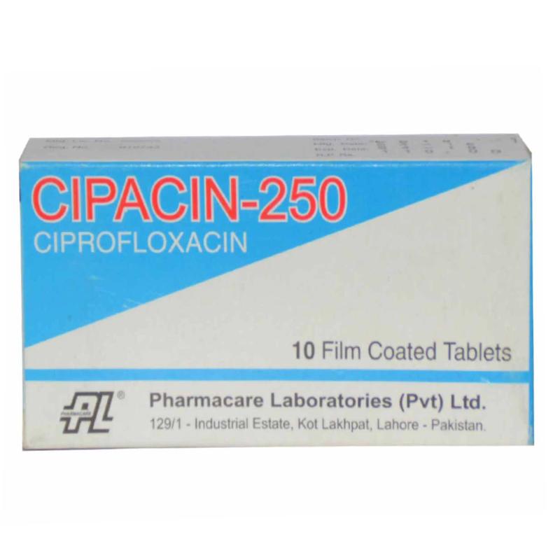 CIPACIN Tab 250mg 10's
