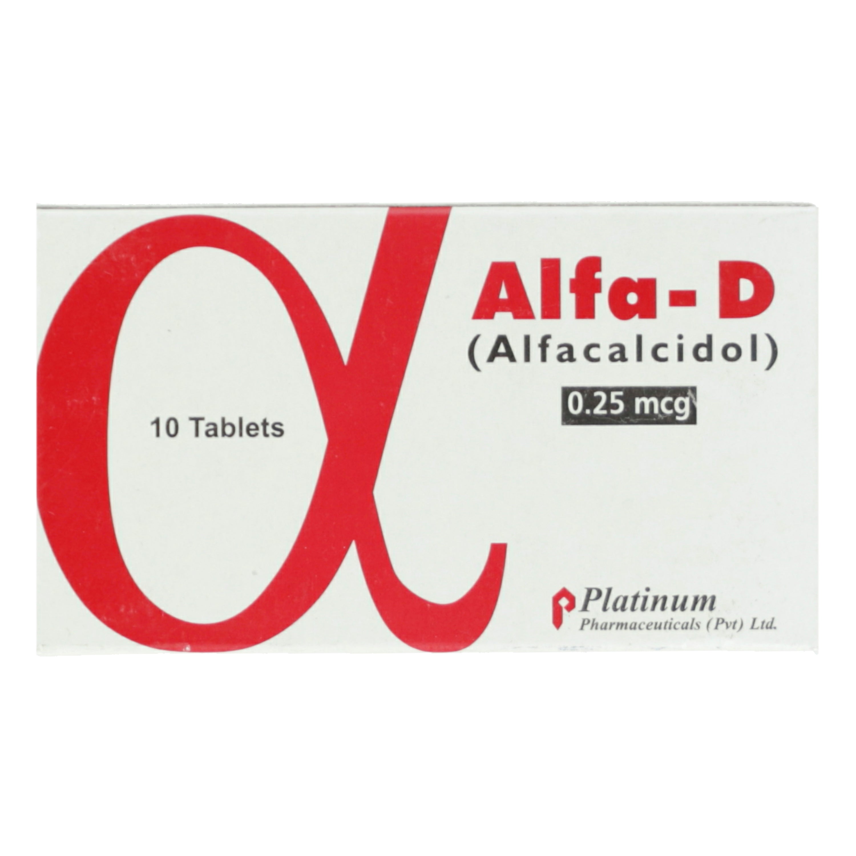 Alfa-D Tab 0.25mcg 1x10's