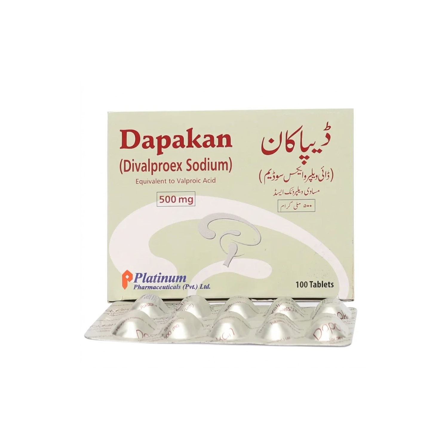 Dapakan Tab 500mg 10x10's