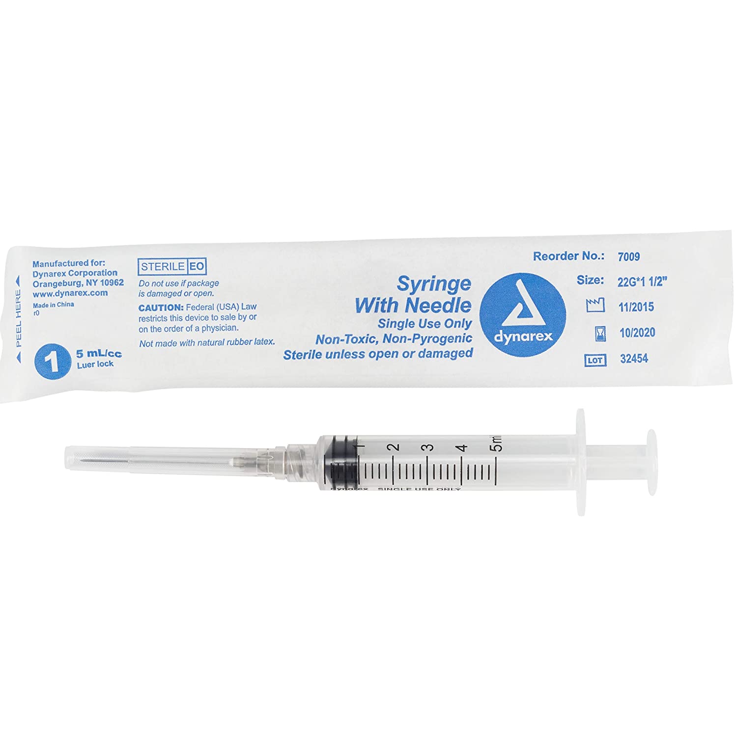 Syringe 5CC 1's