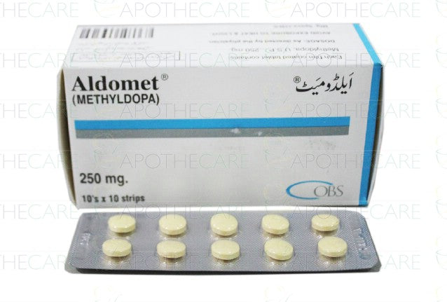 Aldomet 250mg Tab 10x10's