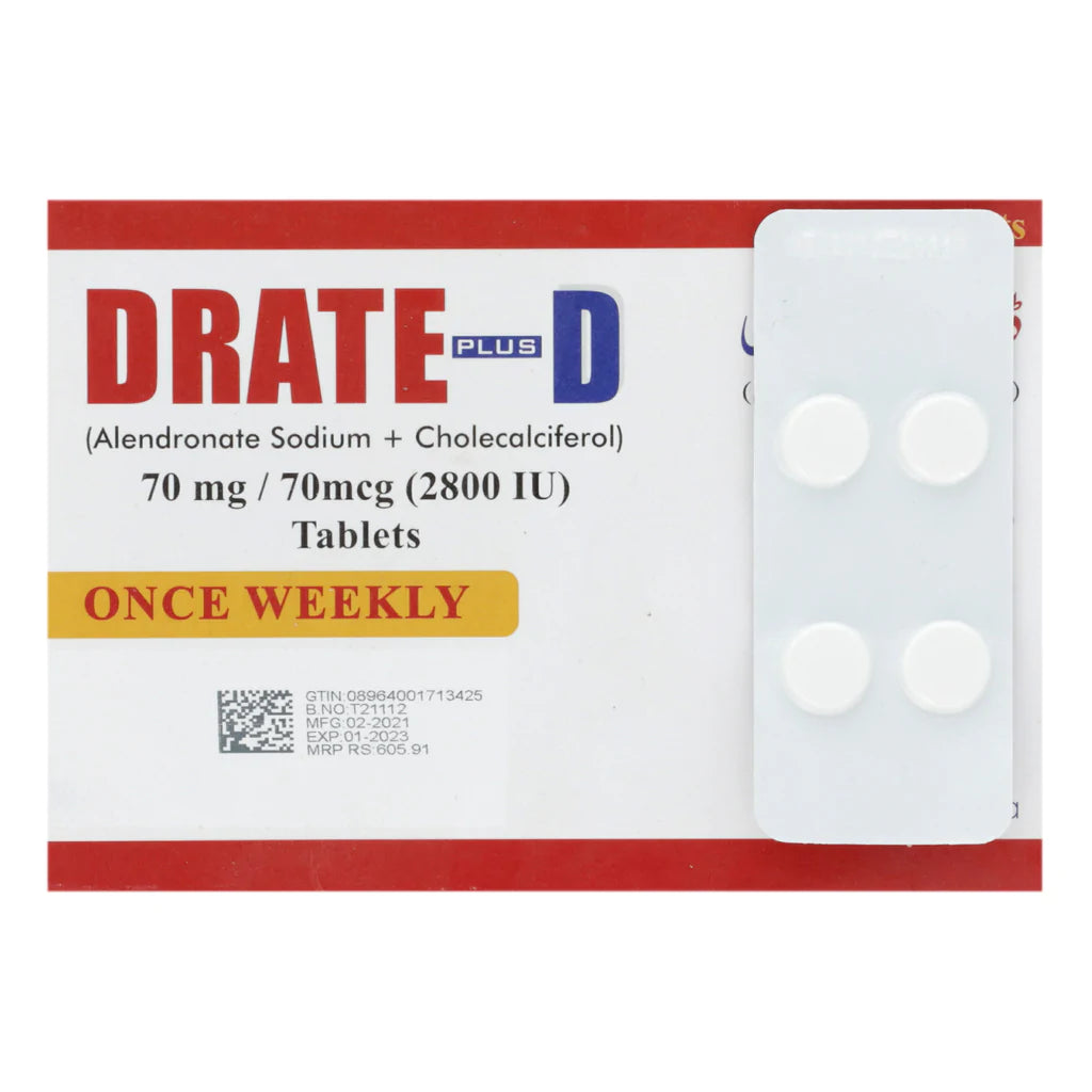 Drate Plus D Tab 70mg/70mcg 4's — image 2 of 2