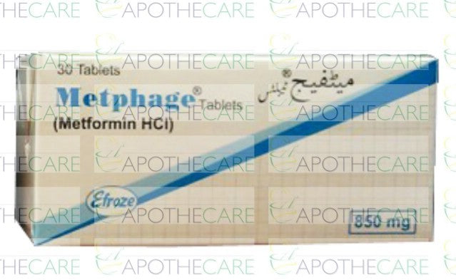Metphage Tab 850mg 30's