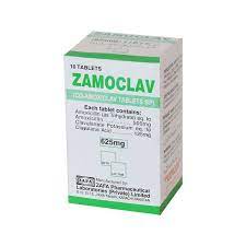 Zamoclav Tab 625mg 1x10's