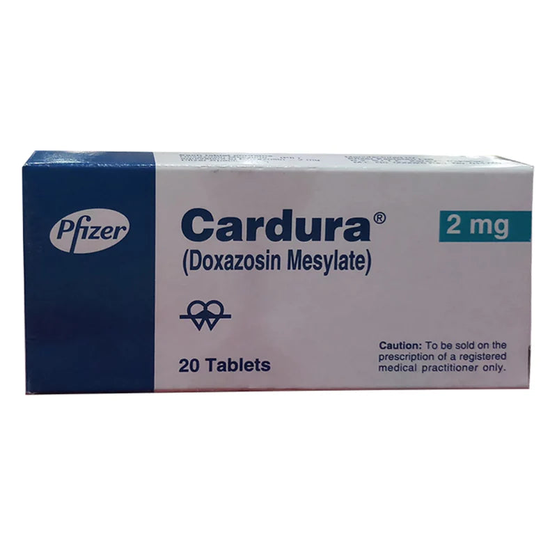 Cardura 2mg Tab 20's