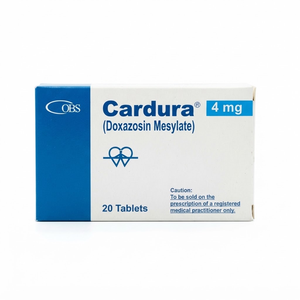 Cardura 4mg Tab 20's