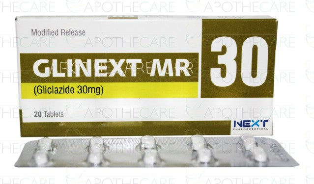 Glinext MR 30 Tab 30mg 20's