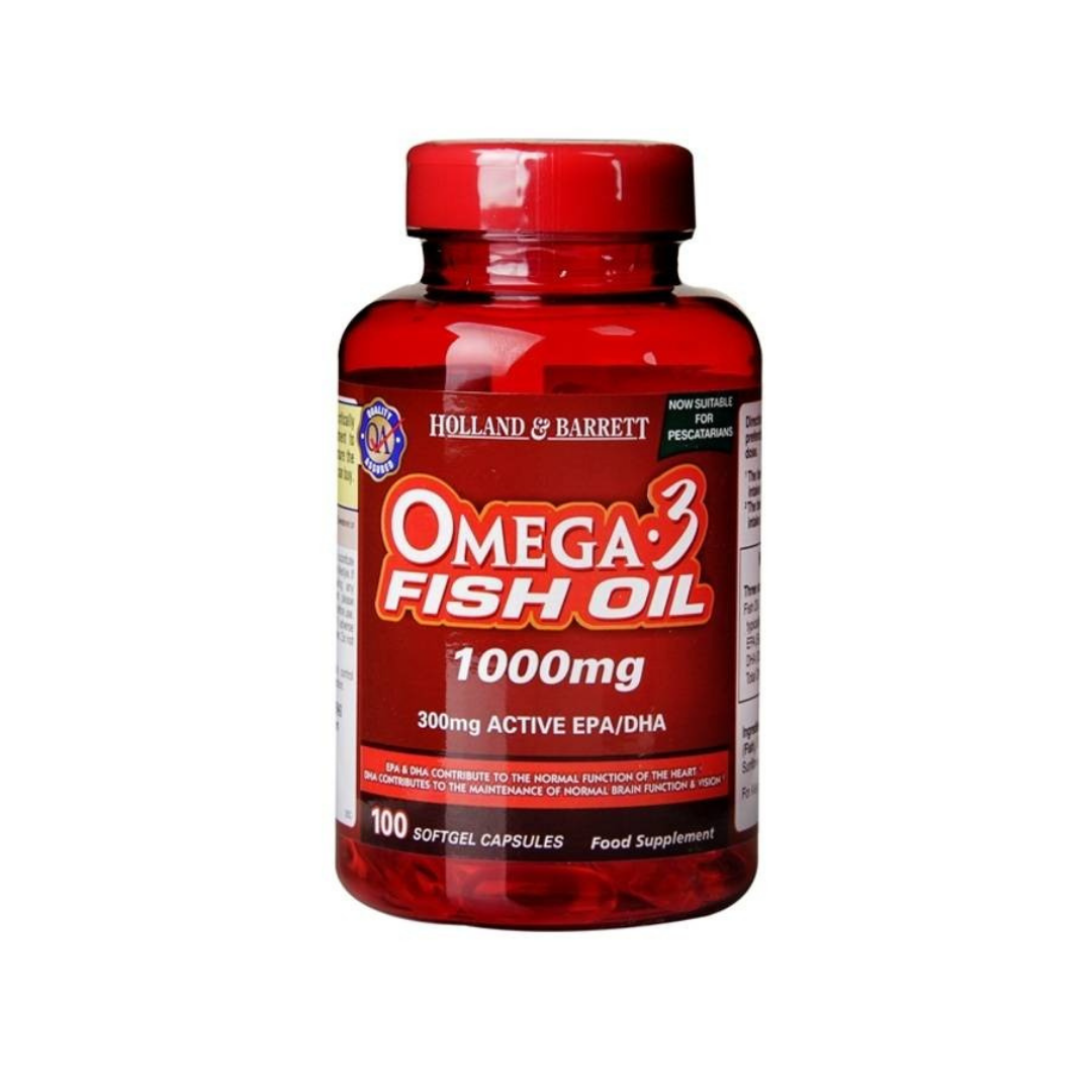 Omega-3 Fish Oil Softgel Cap 1000mg 100's