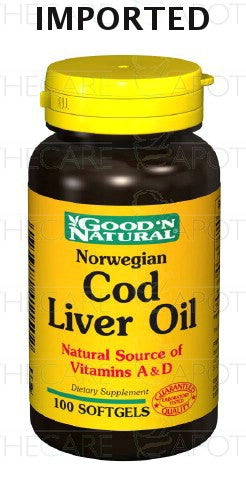 Norwegian Cod Liver Oil Softgel Cap 100's