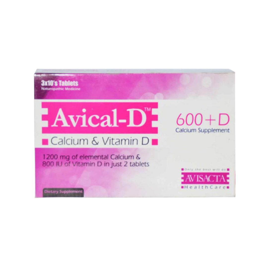 Avical-D Tab 1500mg/600mg/400iu 30's