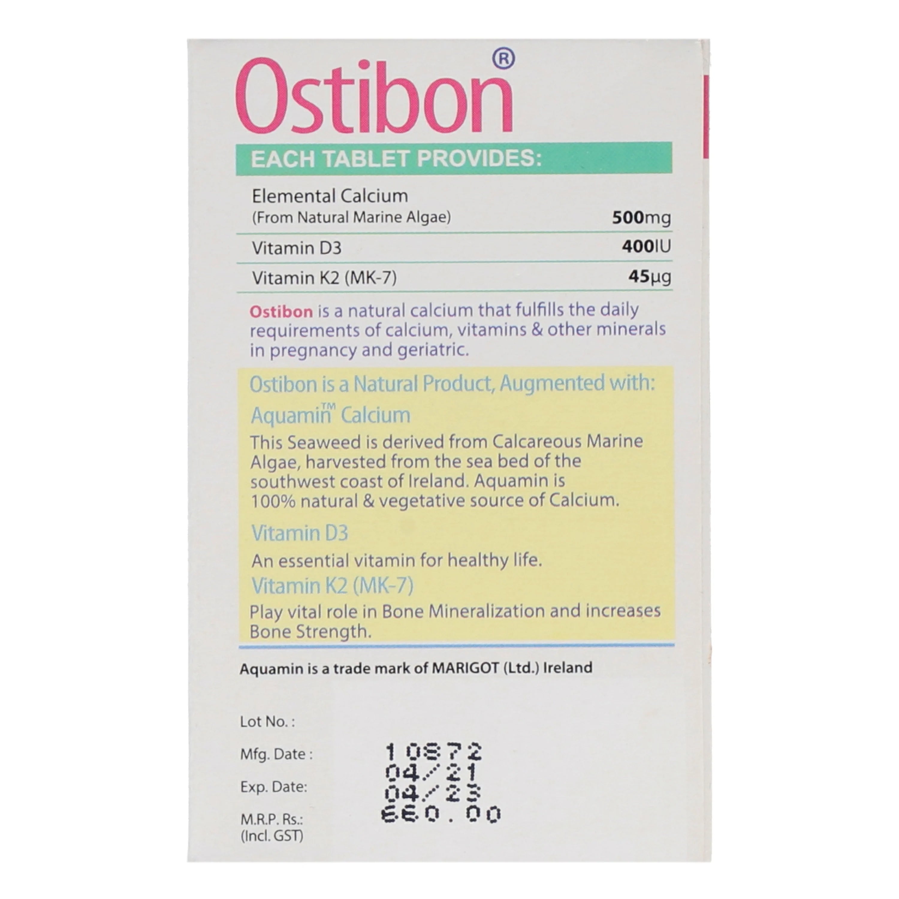 Ostibon Tab 30's — image 2 of 2