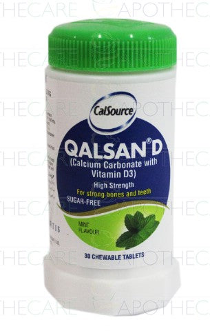 Qalsan D Mint Flavour Tab 30's