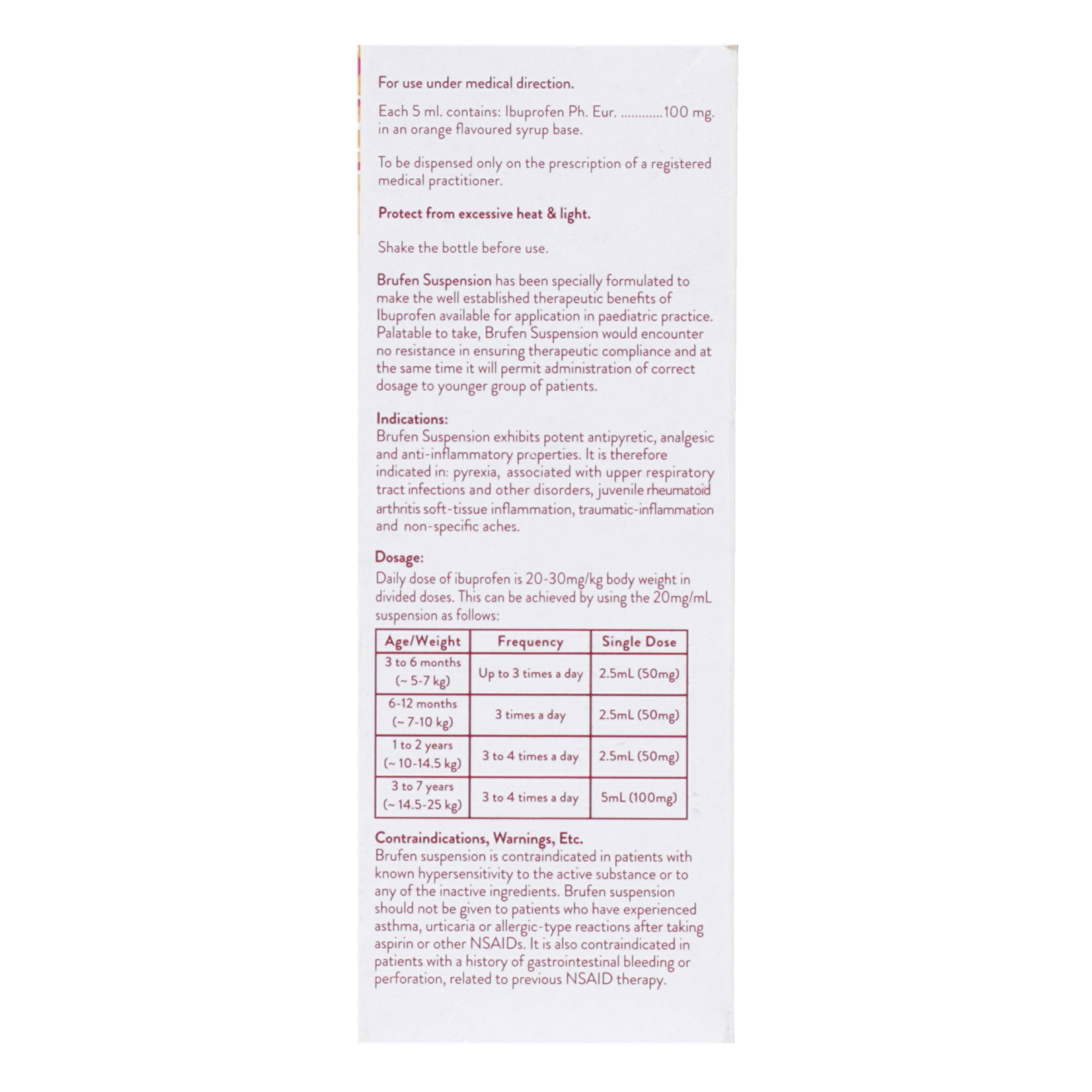 Brufen Susp 100mg/5ml 120ml — image 2 of 6