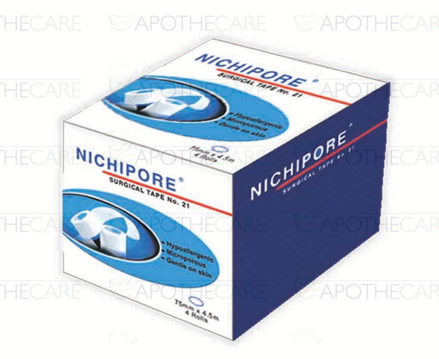 Nichipore Surgical Tape 75mmx4.5m 4`s