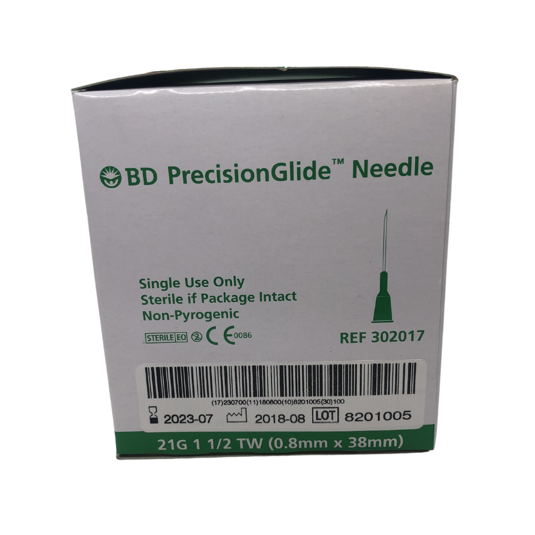 BD Needles 21G 100's