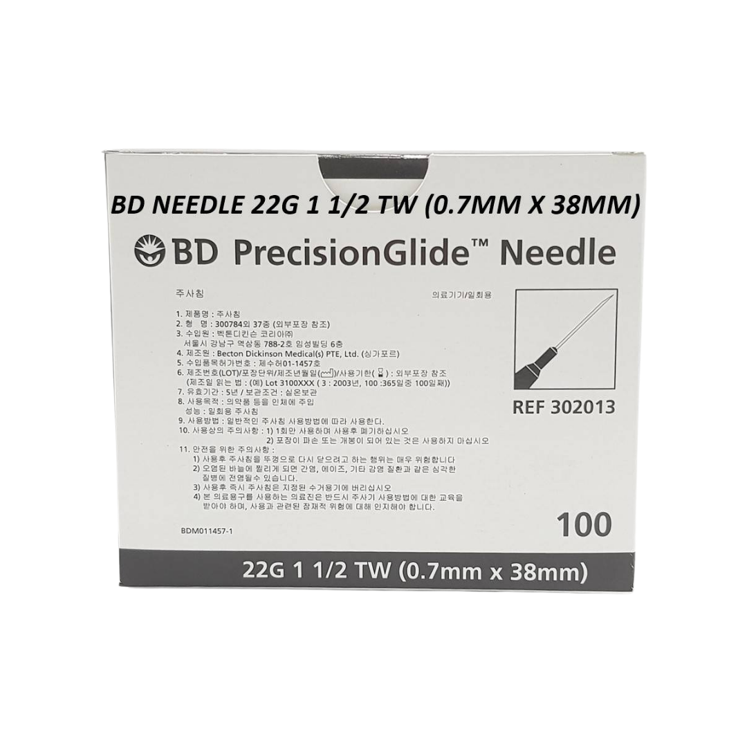 BD Needles 22G 100's