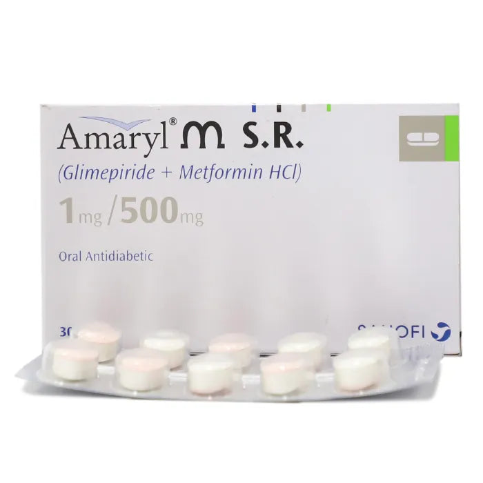 Amaryl M SR Tab 1mg/500mg 3x10's — image 3 of 3