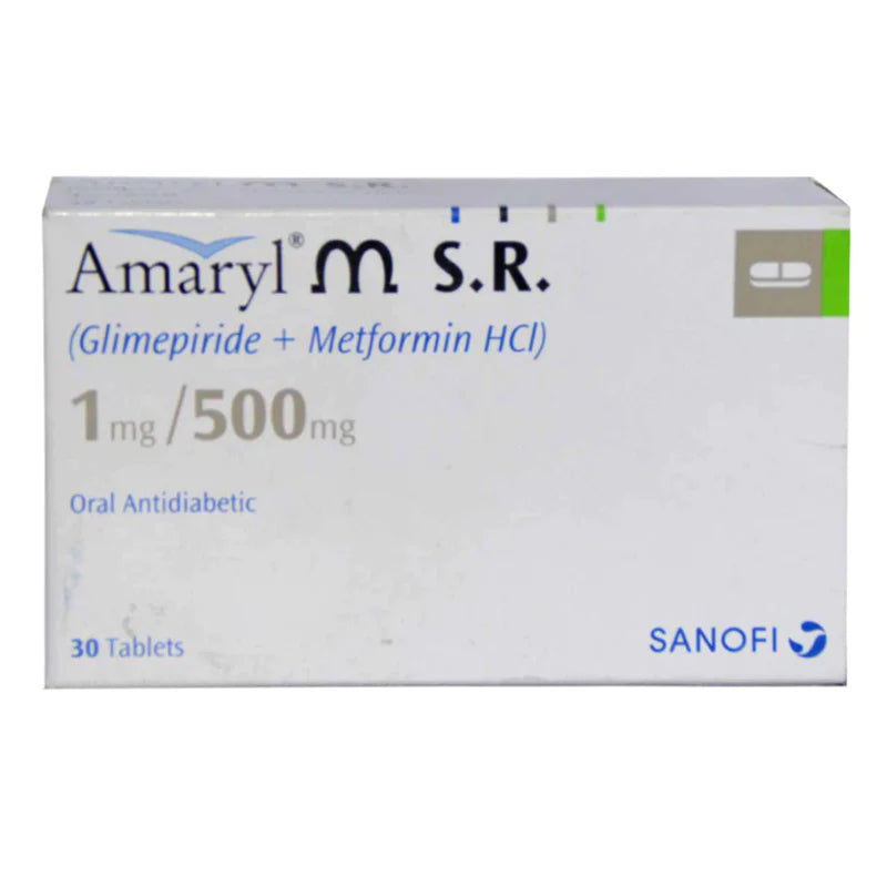 Amaryl M SR Tab 1mg/500mg 3x10's — image 2 of 3