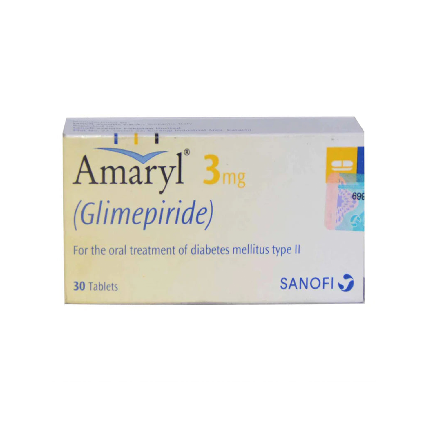 Amaryl Tab 3mg 2x15's