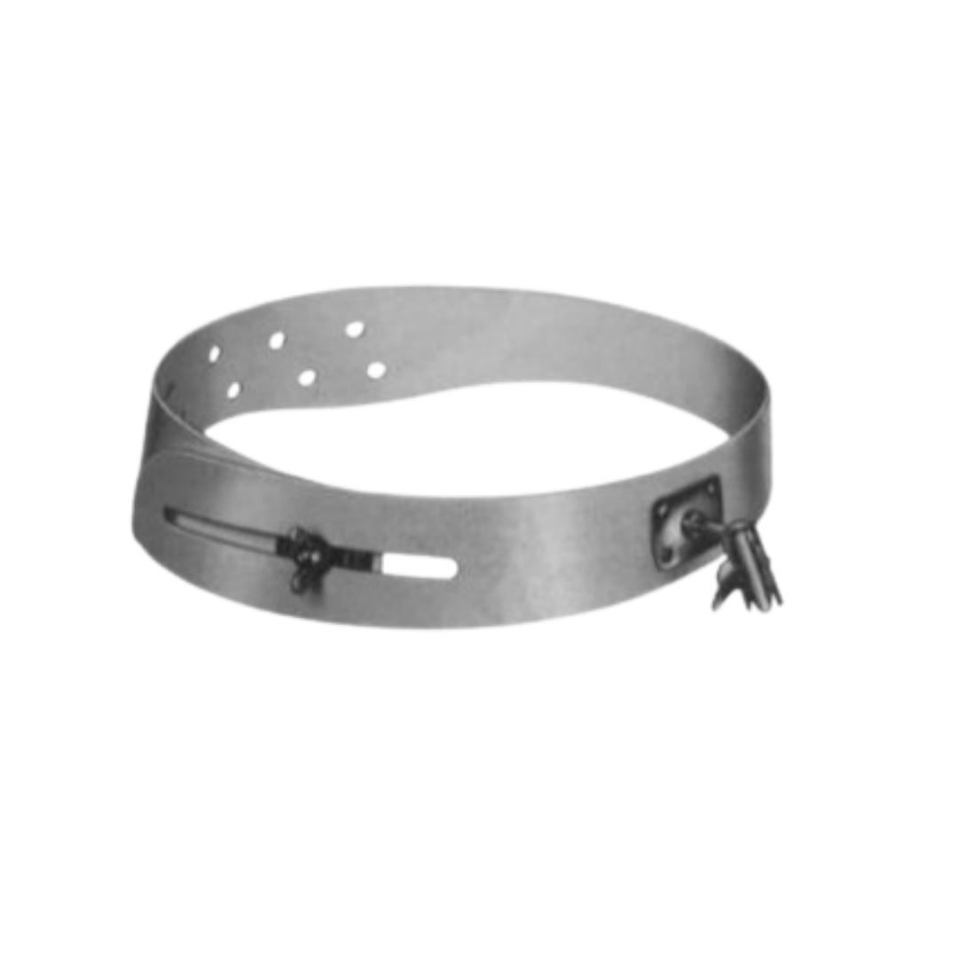 01-120 Murphy Head Band Of Celluloid - White