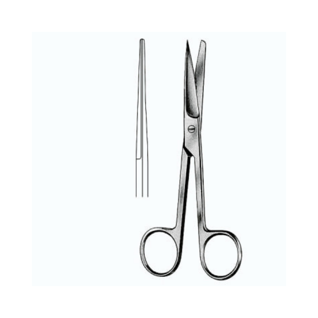 03-179 Operating Scissors (Slender Type) - Sharp/Blunt (Str), 145mm