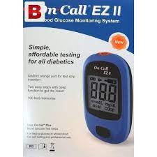 On Call Ez II Blood Glucose Monitoring System Kit 1's — image 2 of 6