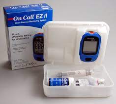 On Call Ez II Blood Glucose Monitoring System Kit 1's — image 4 of 6