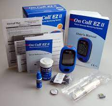 On Call Ez II Blood Glucose Monitoring System Kit 1's — image 6 of 6