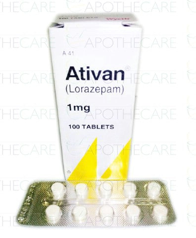 Ativan Tab 1mg 100's