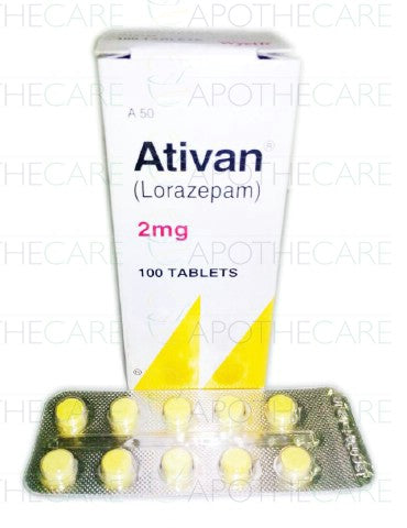 Ativan Tab 2mg 100's