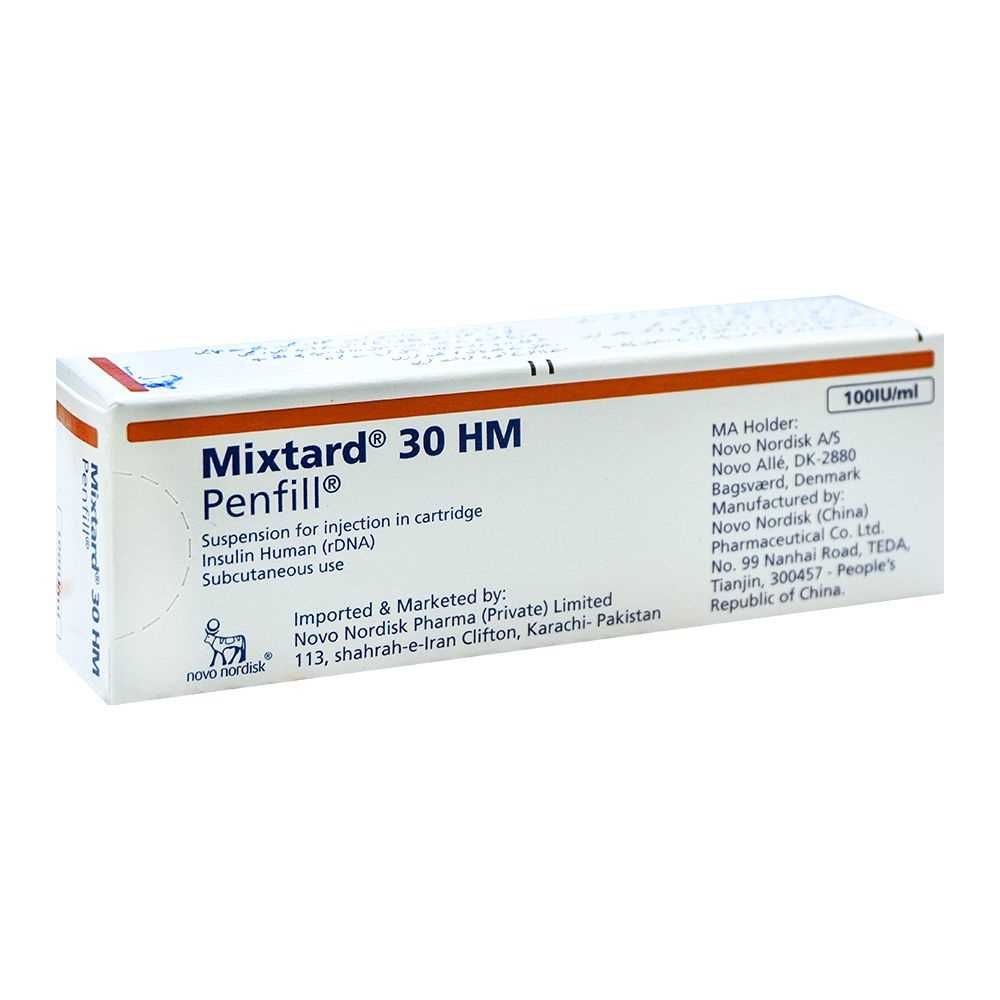 Mixtard 30 HM Penfill Inj 100IU 1Cartridgex1ml