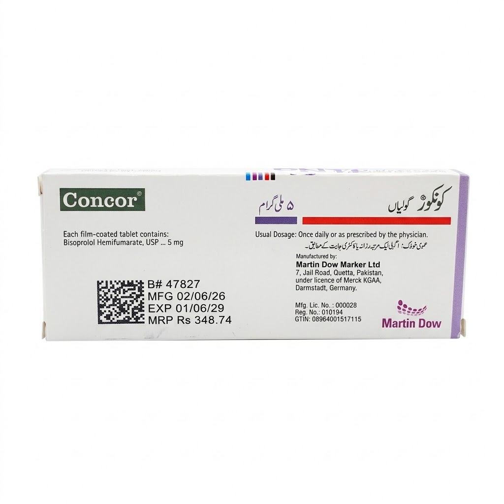 Concor Tab 5mg 14's — image 3 of 3