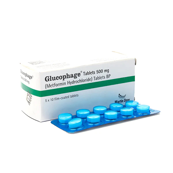 Glucophage 500mg tab  5x10's