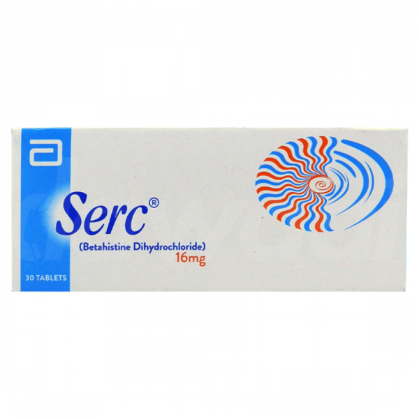 Serc 16 Tab 16mg 30's