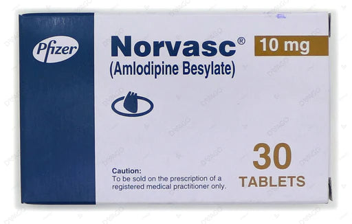 Norvasc 10mg Tab 30's
