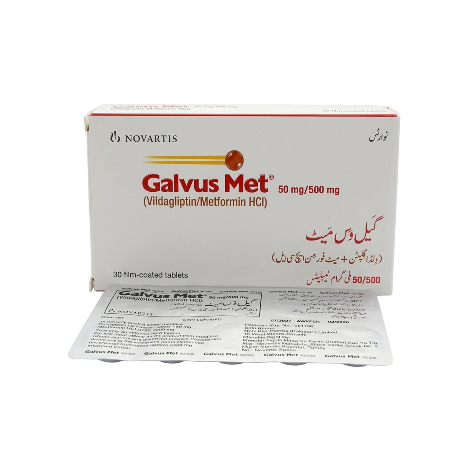 Galvus Met Tab 50/500mg 30's