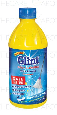 Glint White Phenyl Liq 450ml (Kiwi)