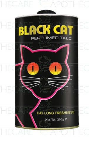 Black Cat Tin Large Talc Powder 300g (Kiwi)
