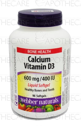Calcium 600 with D3 400IU Softgel 90's