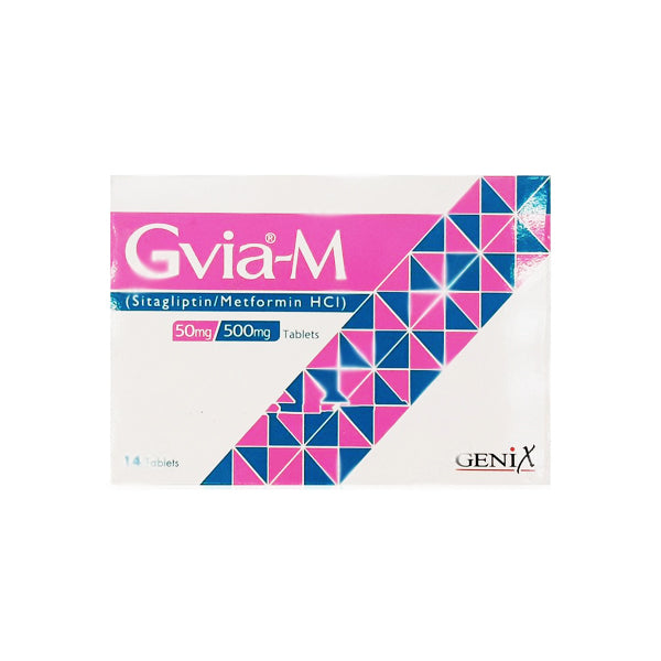 Gvia-M Tab 50mg/500mg 2x7's — image 2 of 3