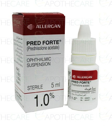 Pred Forte Ophthalmic Susp 5ml (Prednisolone Acetate 1 %) | Ailaaj