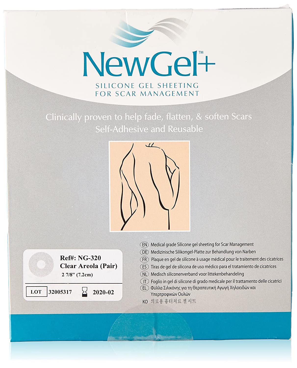 NewGel+Silicone Gel Sheet 12.7x15.2cm 1's