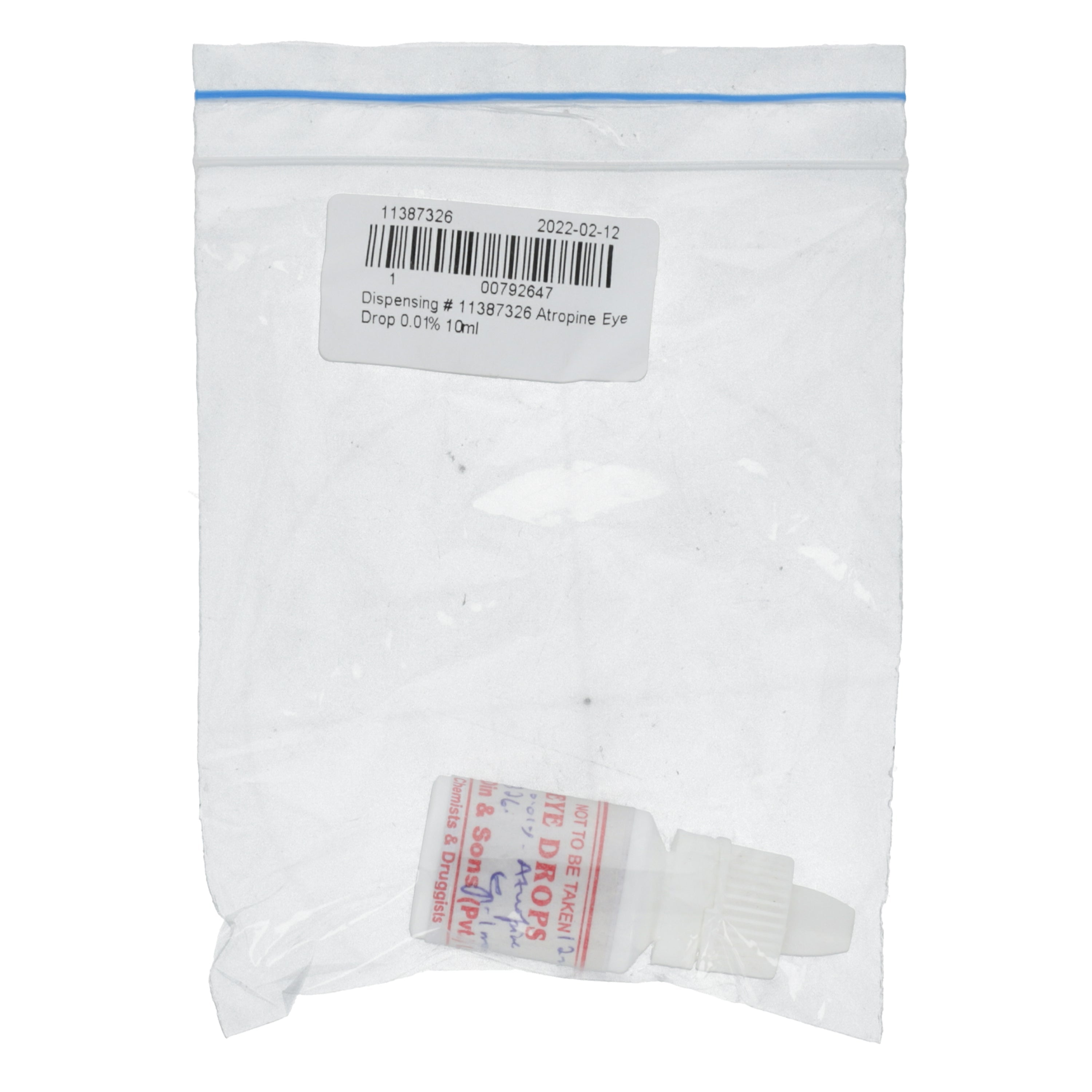 Dispensing # 11412469 Atropine Eye Drop 0.01% 10ml — image 3 of 3