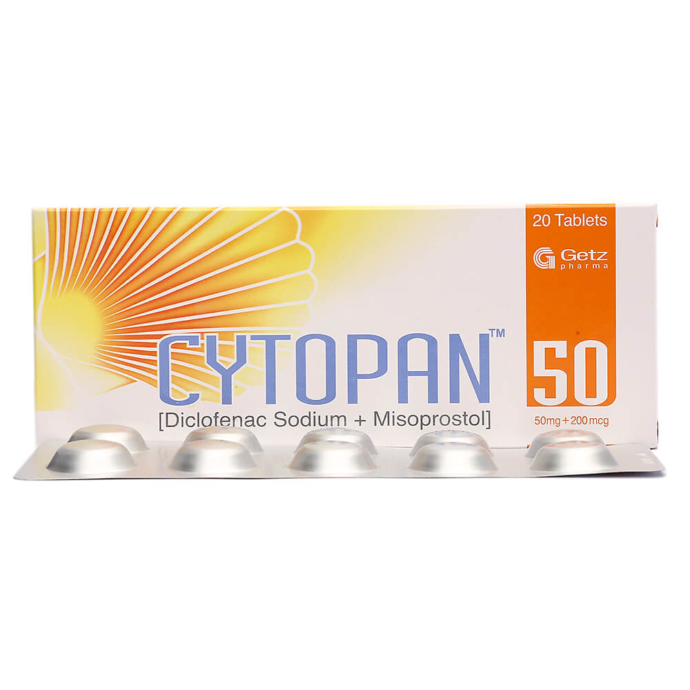 Cytopan 50mg/200mcg Tab 20's