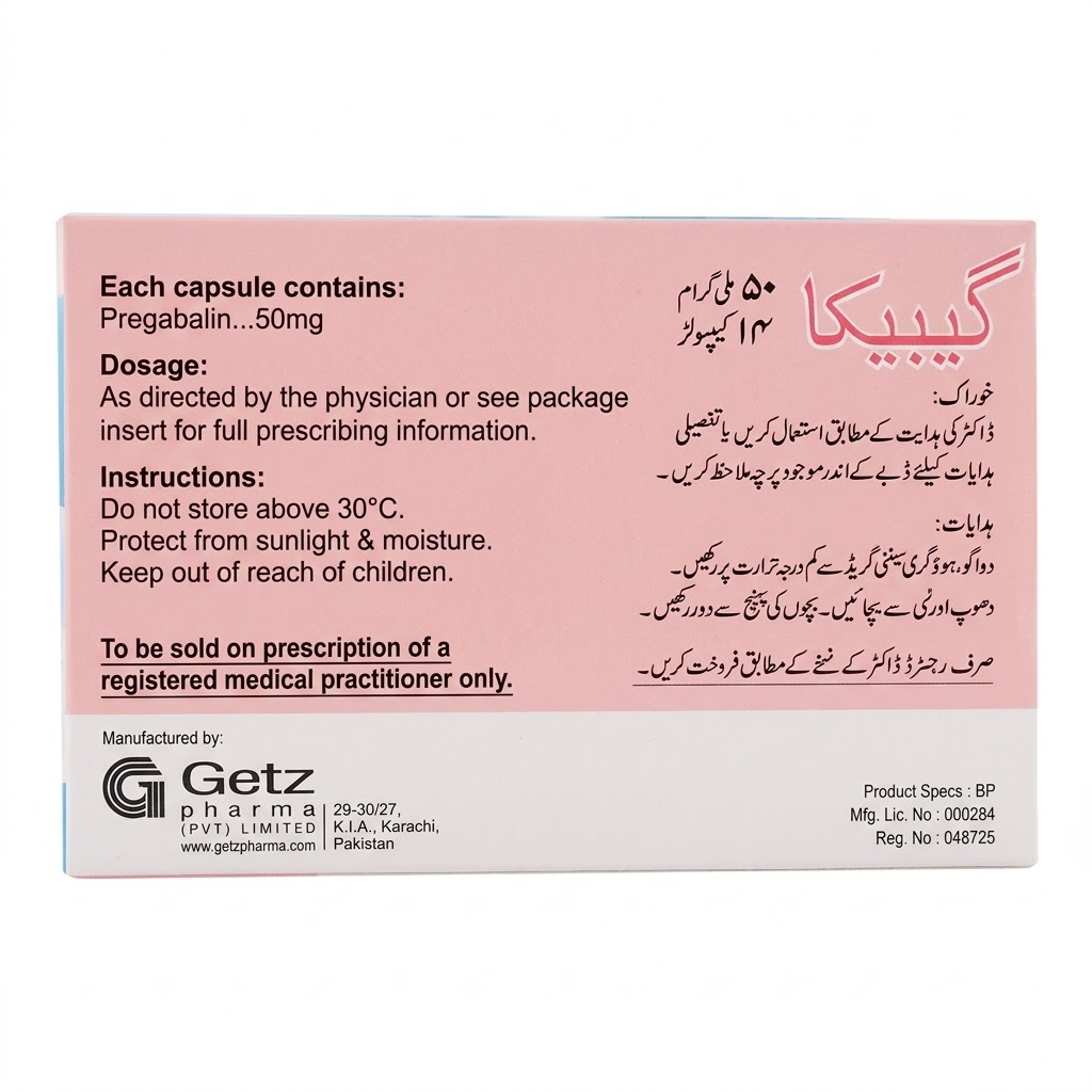 Gabica 50mg cap 14's — image 3 of 4